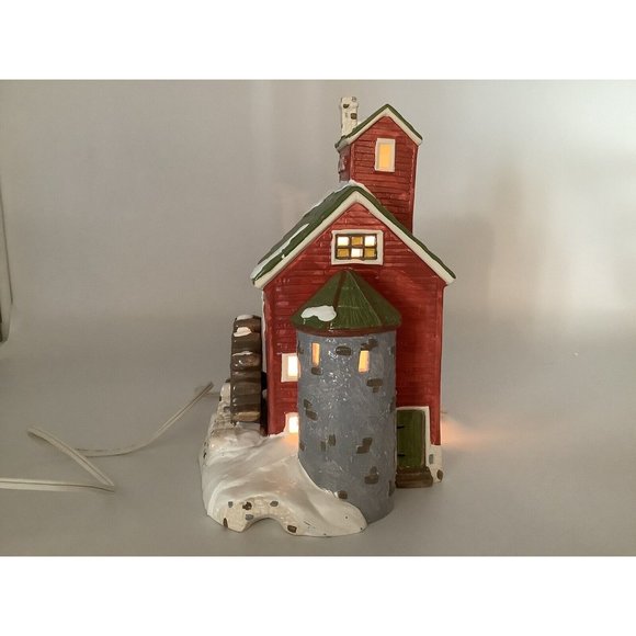 Dept. 56 J. Young's Granary Porcelain House - Picture 7 of 16
